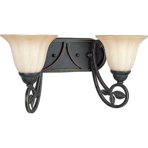 New Progress Lighting P2967-84 Le Jardin 2 Light Espresso Bath Vanity Light 2way - Picture 1 of 16